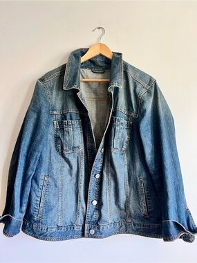 Roz & Ali Washed Blue Denim Jacket
